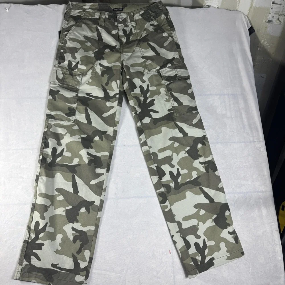 NWT True‎ Religion Mens Cargo Pants SN Dusty Green Camo Military Outdoor 27